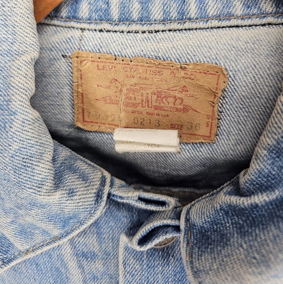 VTG 70s/80s Levi’s Denim Type III Trucker Jacket 70505-0213 - Picture 5 of 14